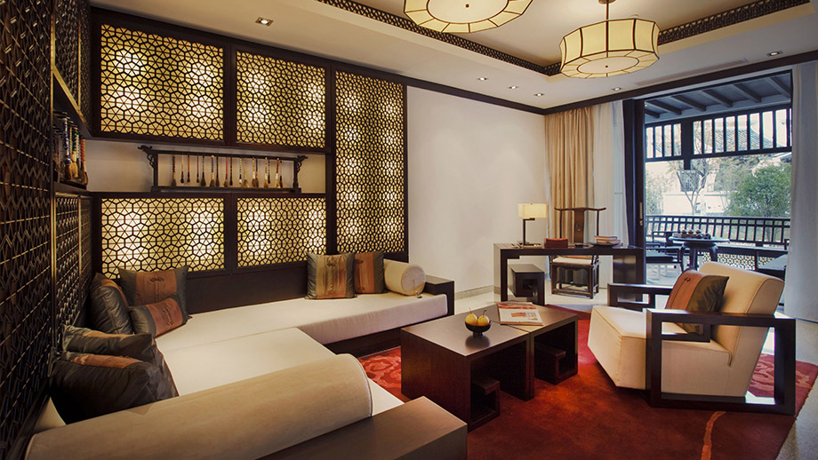 Banyan Tree China Hangzhou Accommodation - Premier Water Terrace Suite - Livingroom
