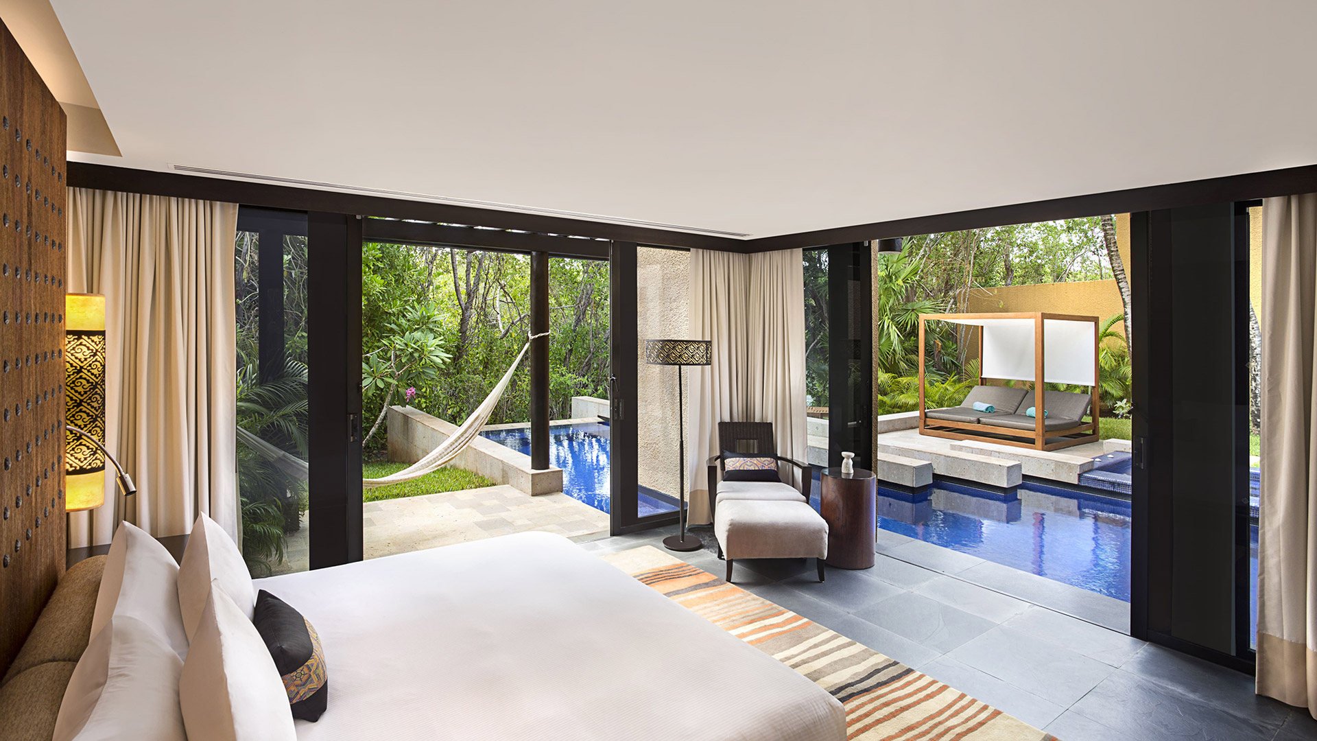 Banyan Tree Mexico Mayakoba Accommodation - Serenity Two Bedroom Pool Villa Bedroom