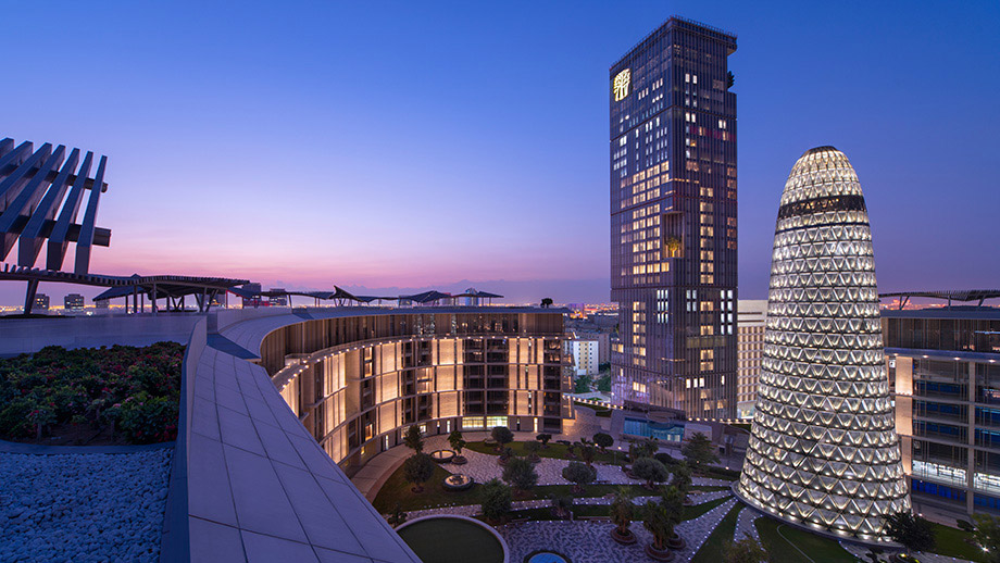 Banyan Tree Qatar Doha Gallery Exterior Night Shot