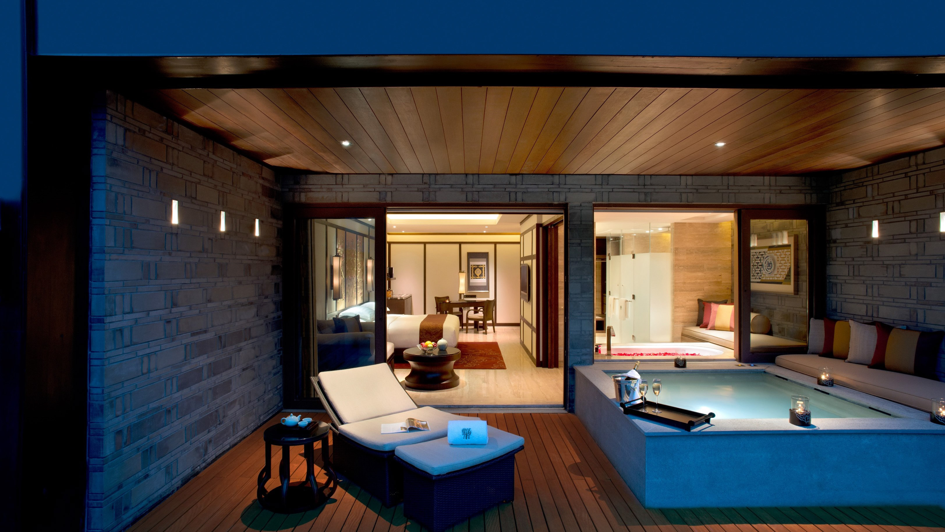 Banyan Tree China Chongqing Beibei Accommodation - Terrace Hot Spring Retreat Twin Outdoor Jacuzzi