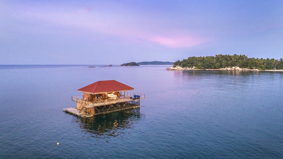 Banyan Tree Indonesia Bintan Accommodation - Kelong Villa Aerial View